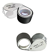 Loupe 10x Rubber-Grip Chrome